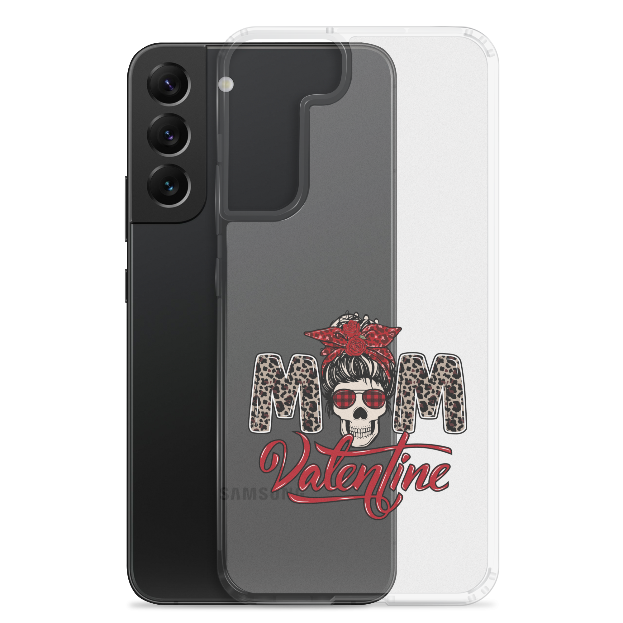 Skull Mom Valentine Clear Case for Samsung®