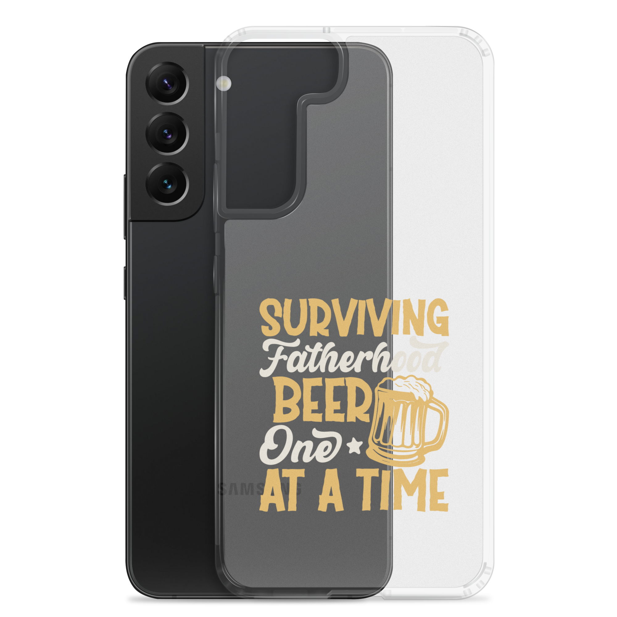 Surviving Fatherhood One Beer At A time Clear Case for Samsung®