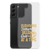 Surviving Fatherhood One Beer At A time Clear Case for Samsung®