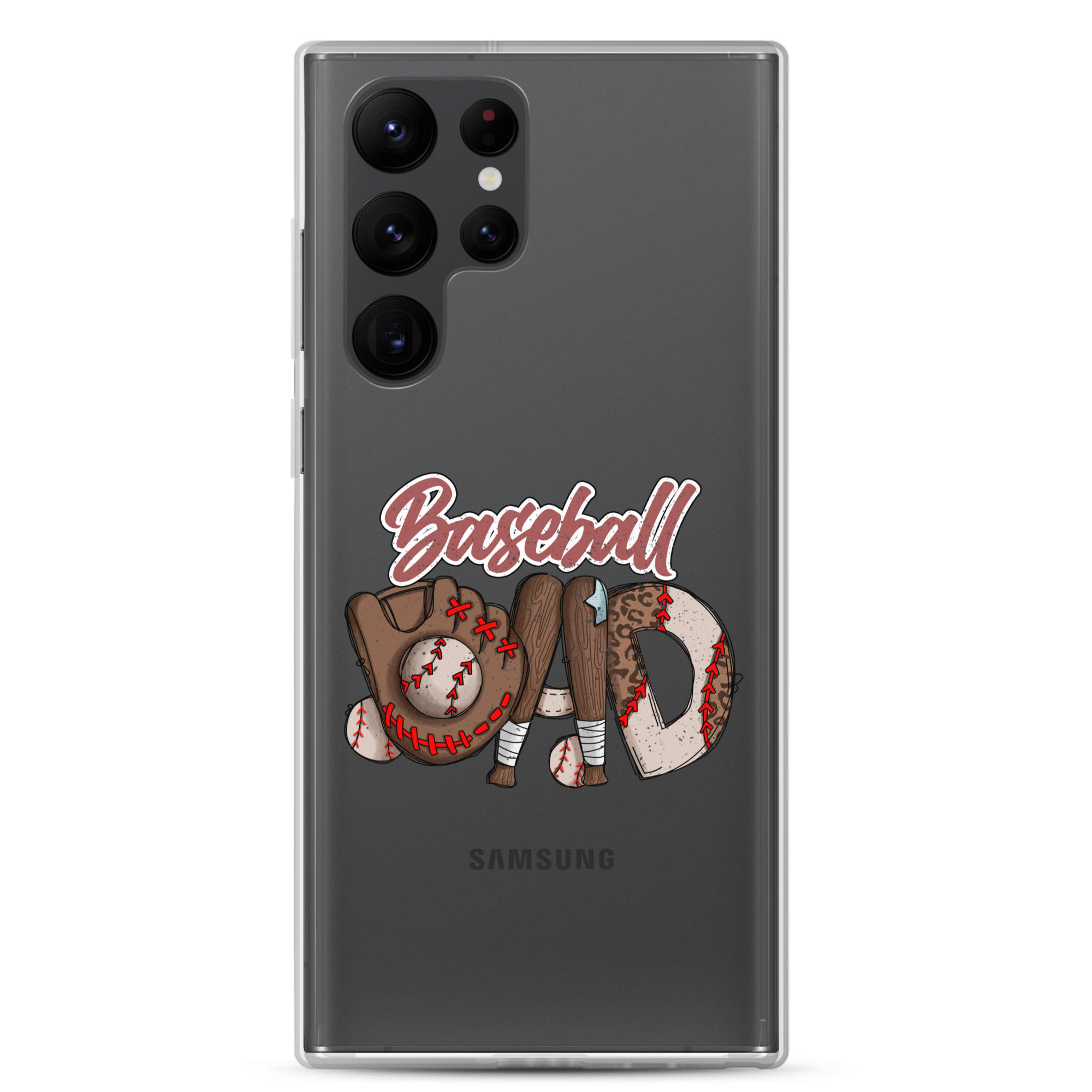 Baseball Dad Clear Case for Samsung®