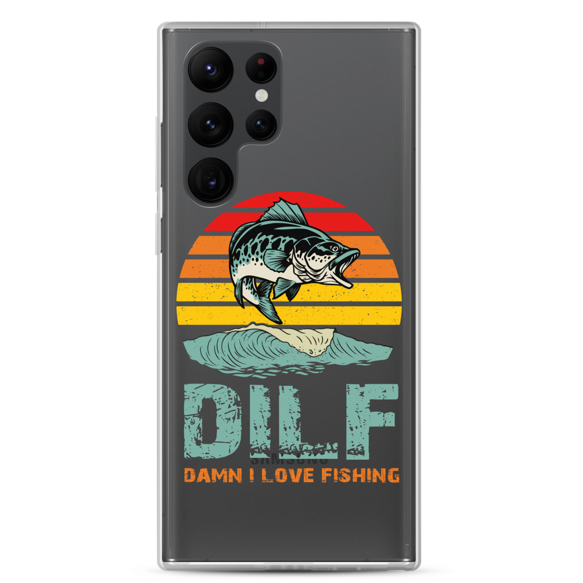 Dilf Damn I Love Fishing Clear Case for Samsung®