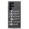 Funny Patient Strong Happy Devoted Brave Clear Case for Samsung®