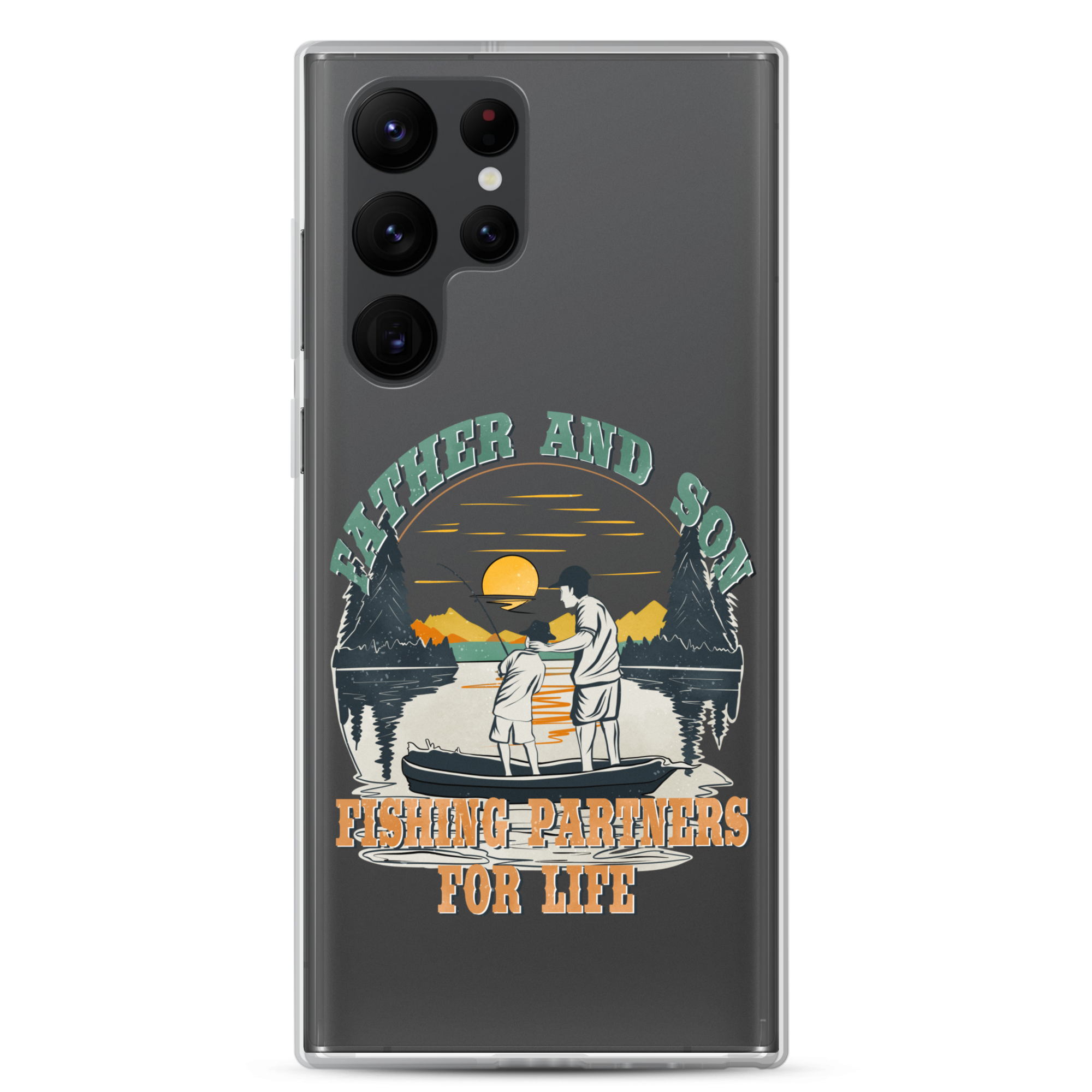 Father And Son Fishing Partners For Life Clear Case for Samsung®