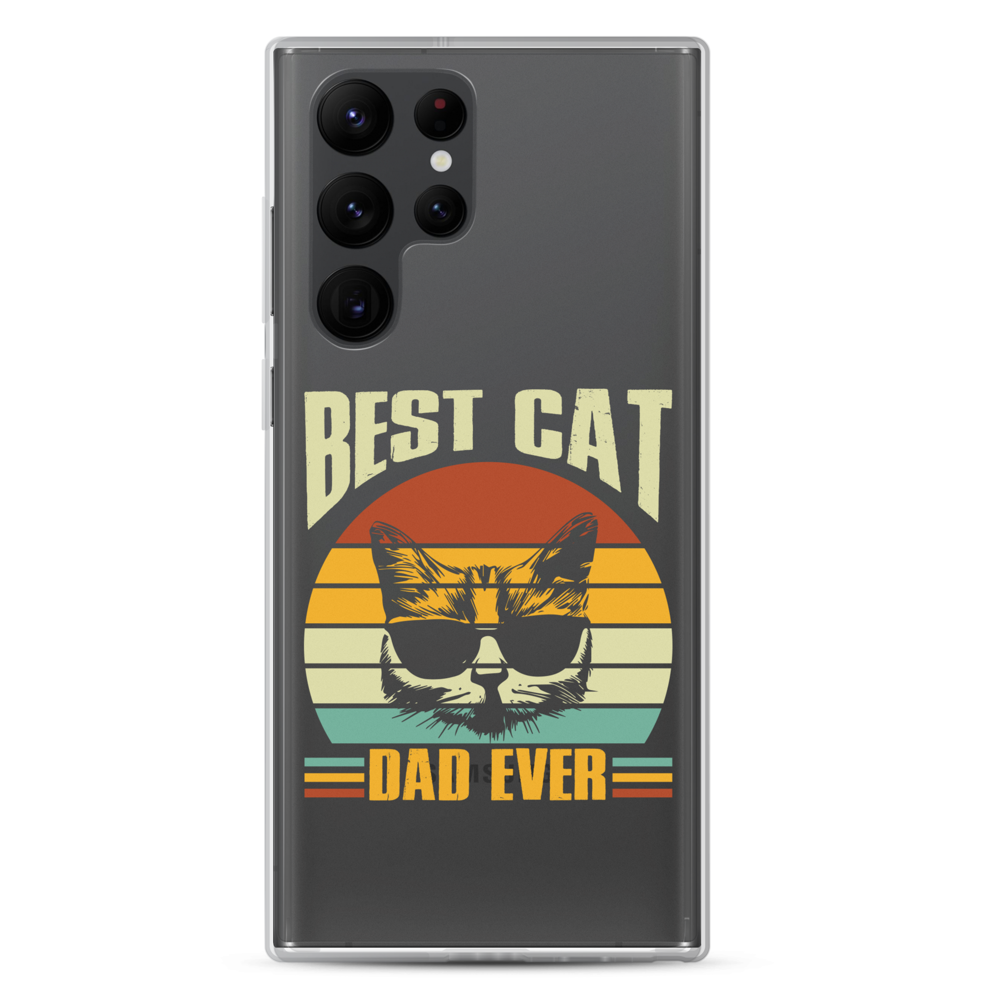 Best Cat Dad Ever Clear Case for Samsung®