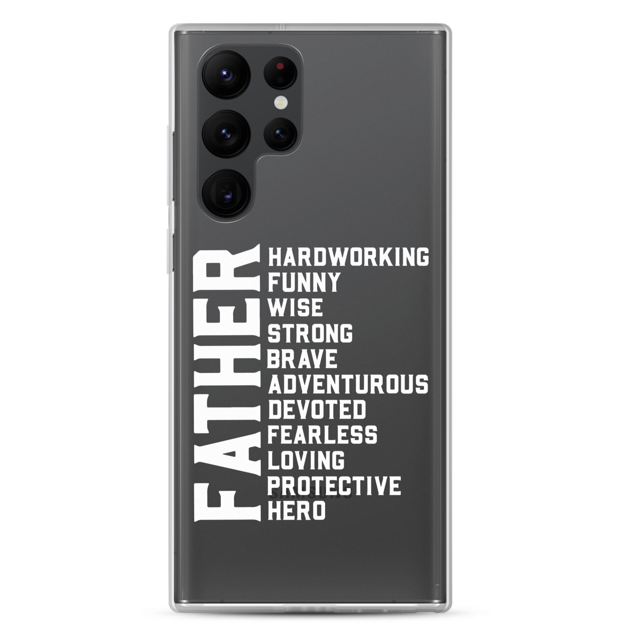 Father Hardworking funny Wise Strong Clear Case for Samsung®