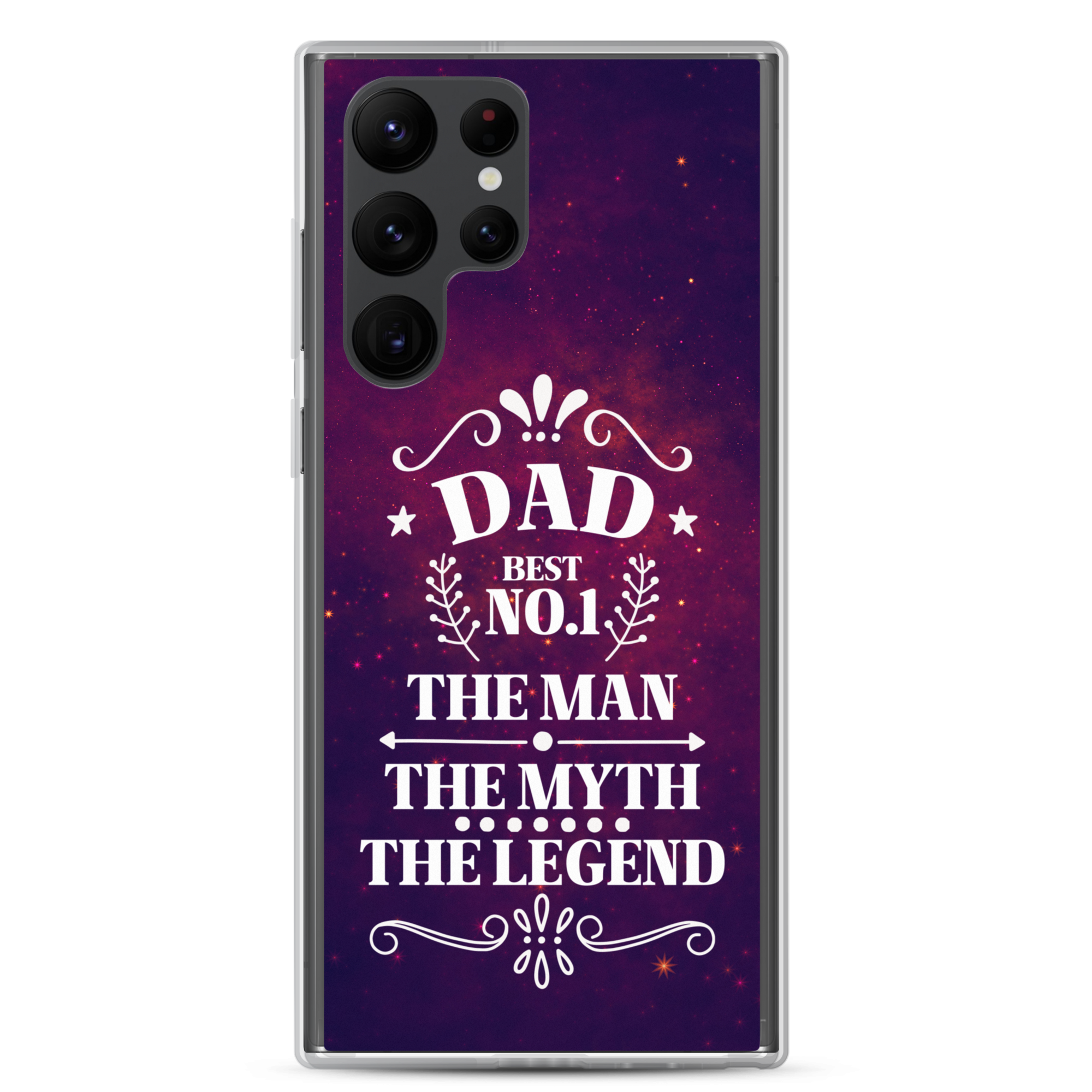 Dad Best Number 1 The Man The Myth The Legend Clear Case for Samsung®