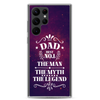 Dad Best Number 1 The Man The Myth The Legend Clear Case for Samsung®