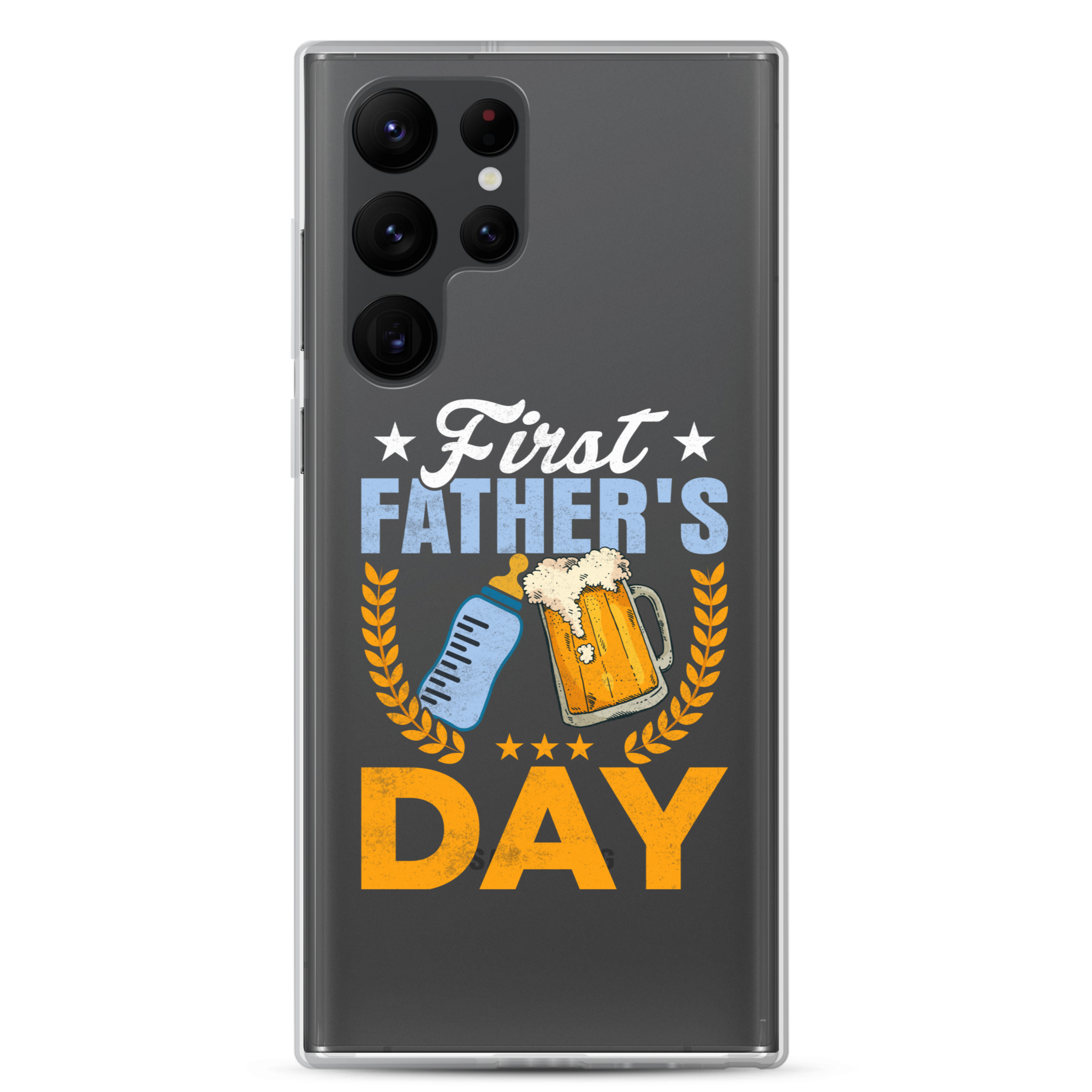 First Father's Day Clear Case for Samsung®