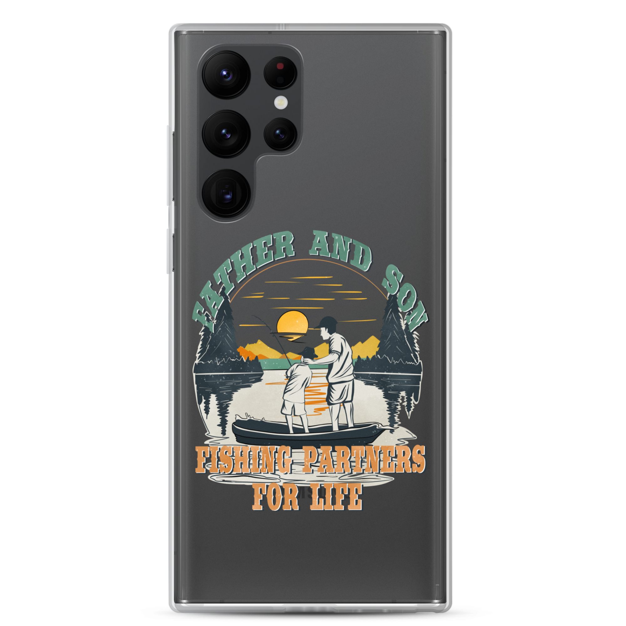 Father And Son Fishing Partners For Life Clear Case for Samsung®