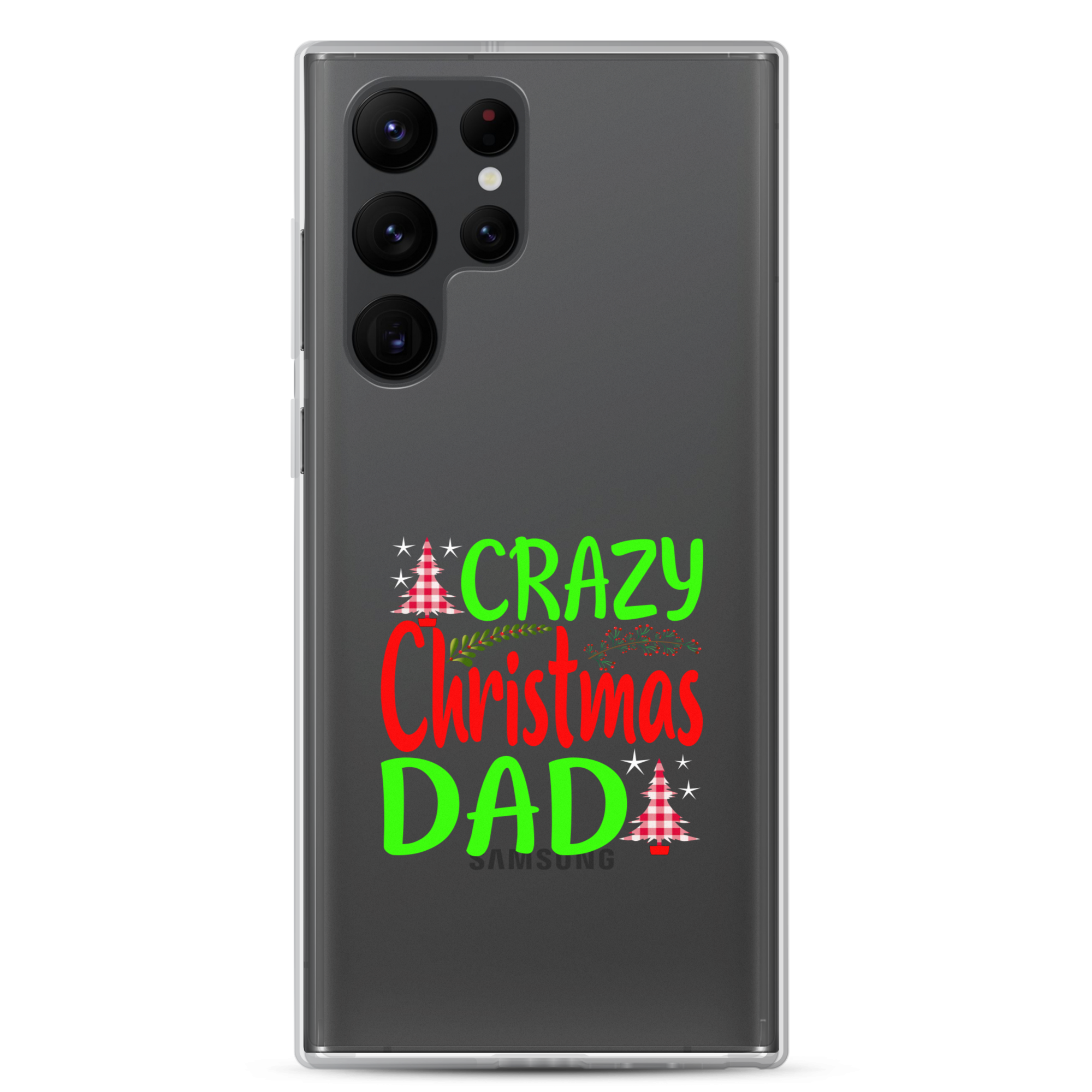 Crazy Christmas Dad Clear Case for Samsung®