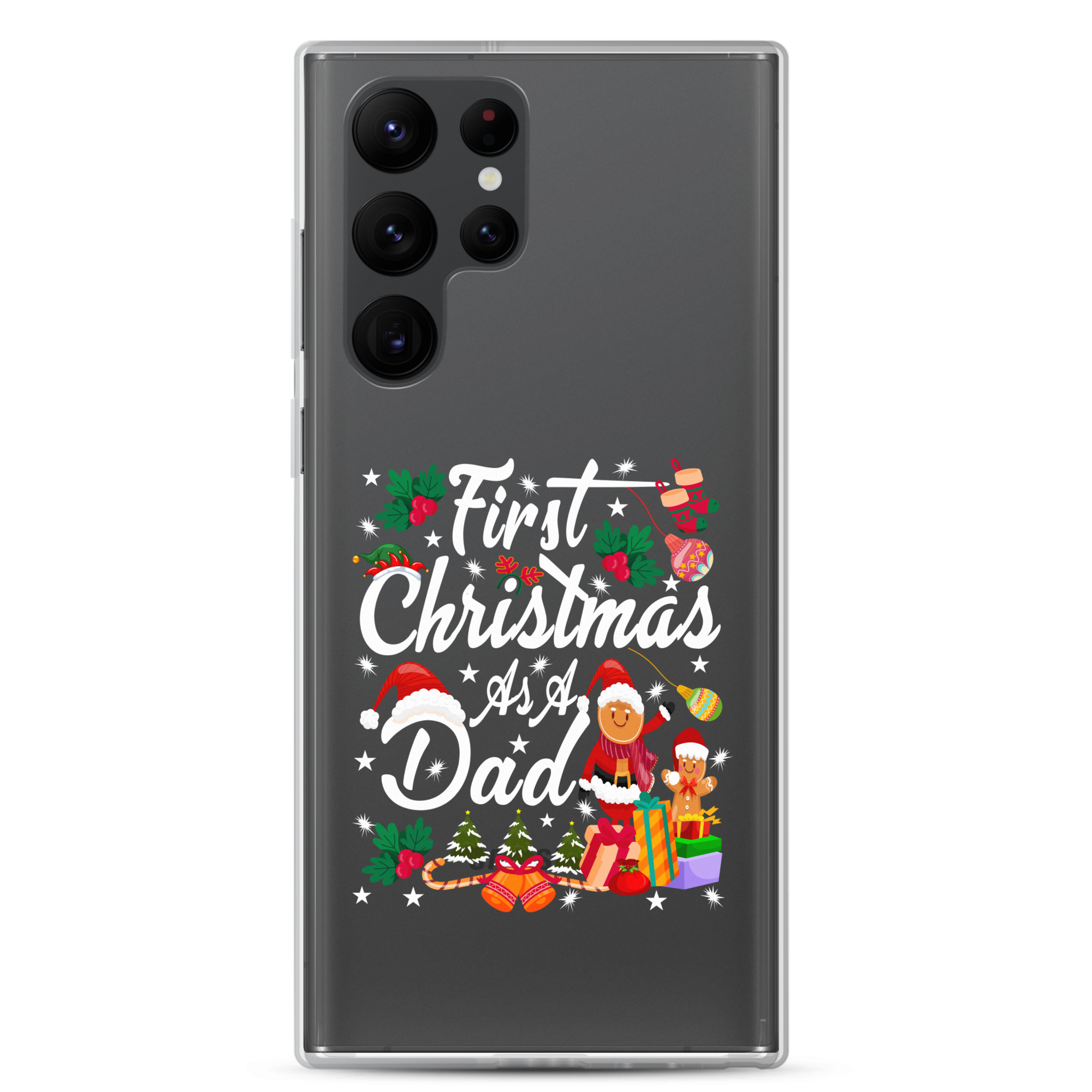 First Christmas As A Dad Clear Case for Samsung®