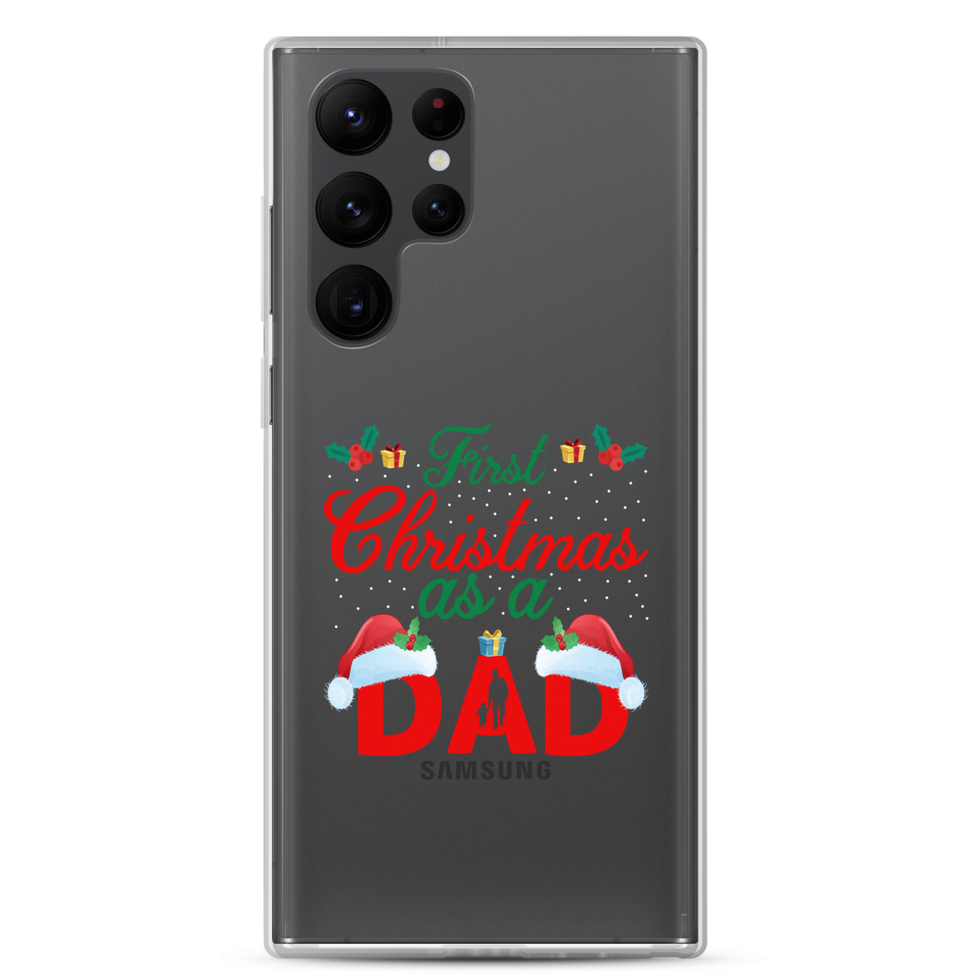 First Christmas As A Dad Clear Case for Samsung®