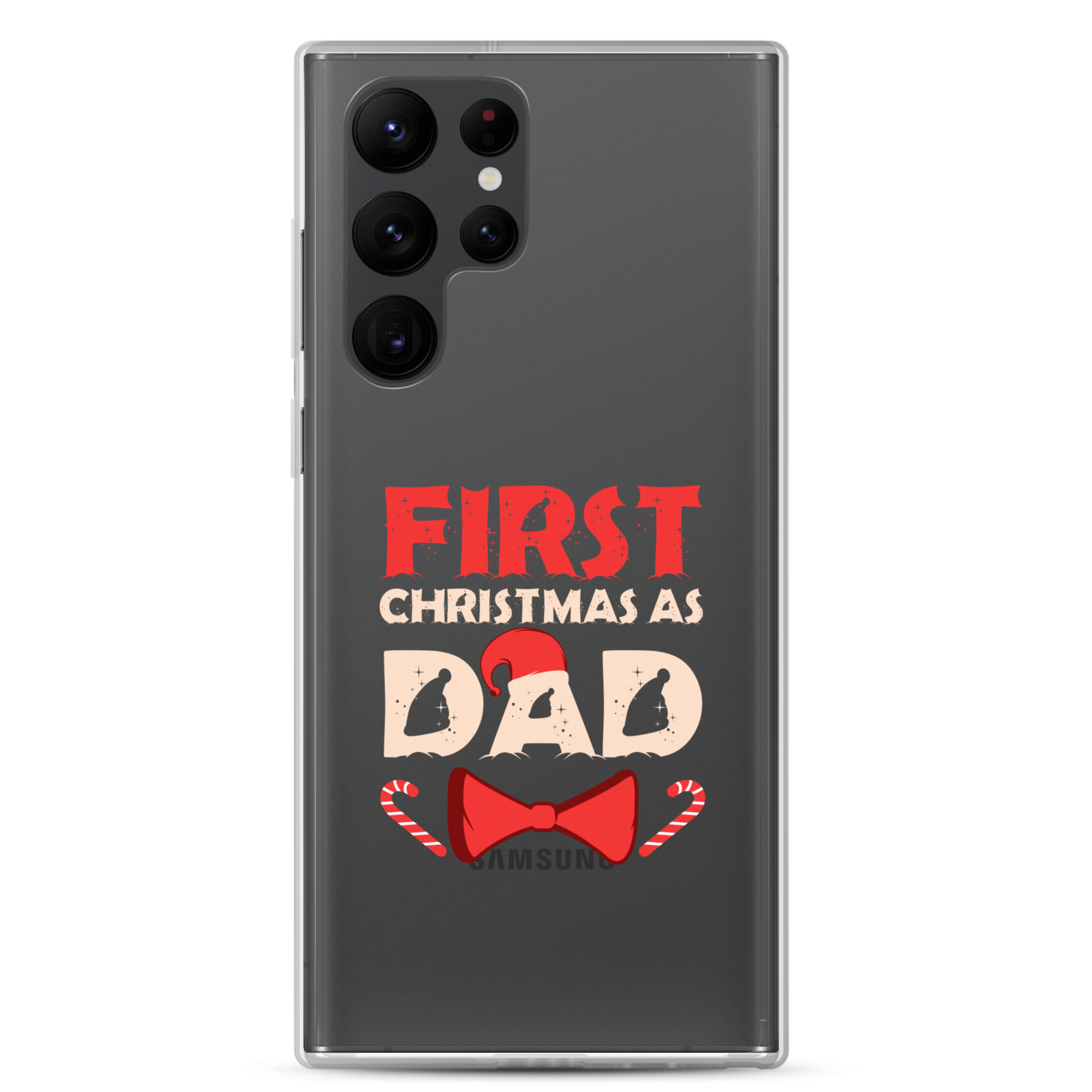 First Christmas As Dad Clear Case for Samsung®