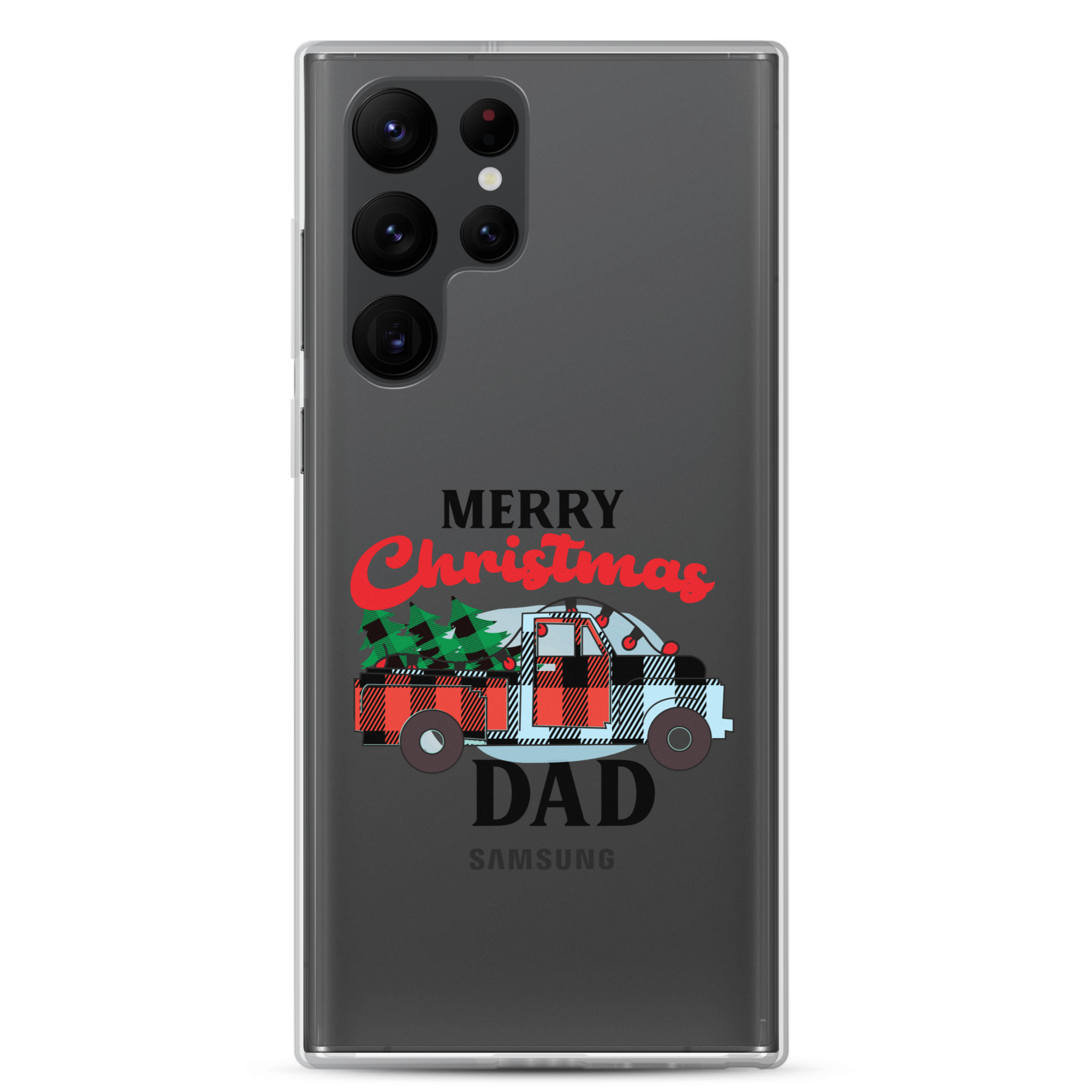 First Christmas As Dad Clear Case for Samsung®