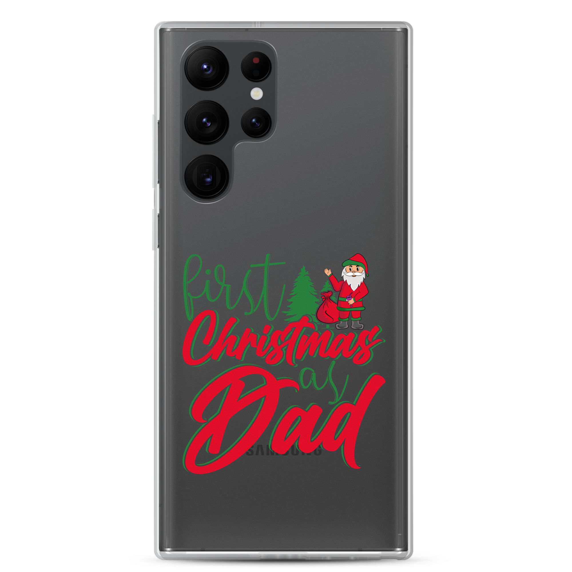 First Christmas As Dad Clear Case for Samsung®