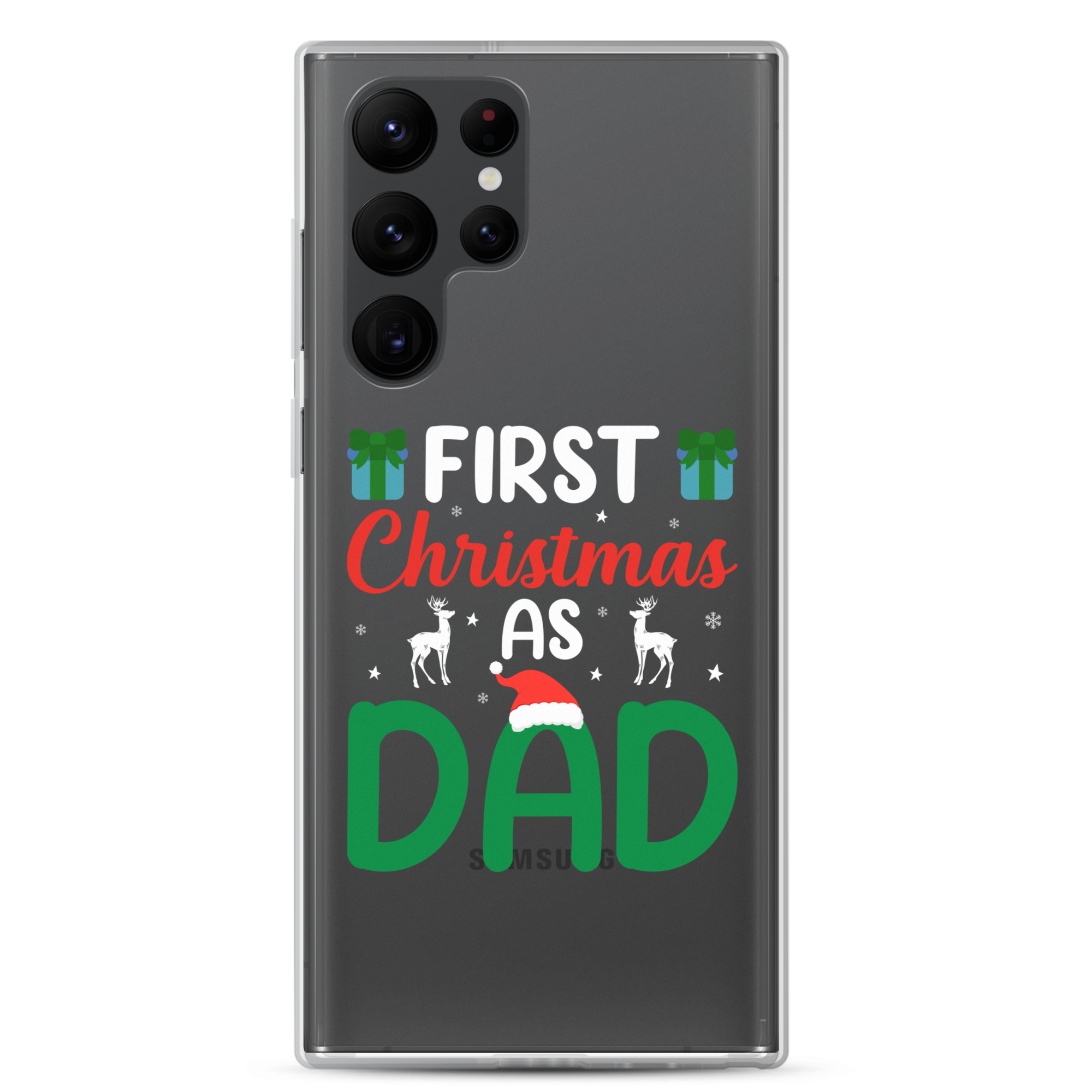 First Christmas As Dad Clear Case for Samsung®