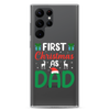 First Christmas As Dad Clear Case for Samsung®