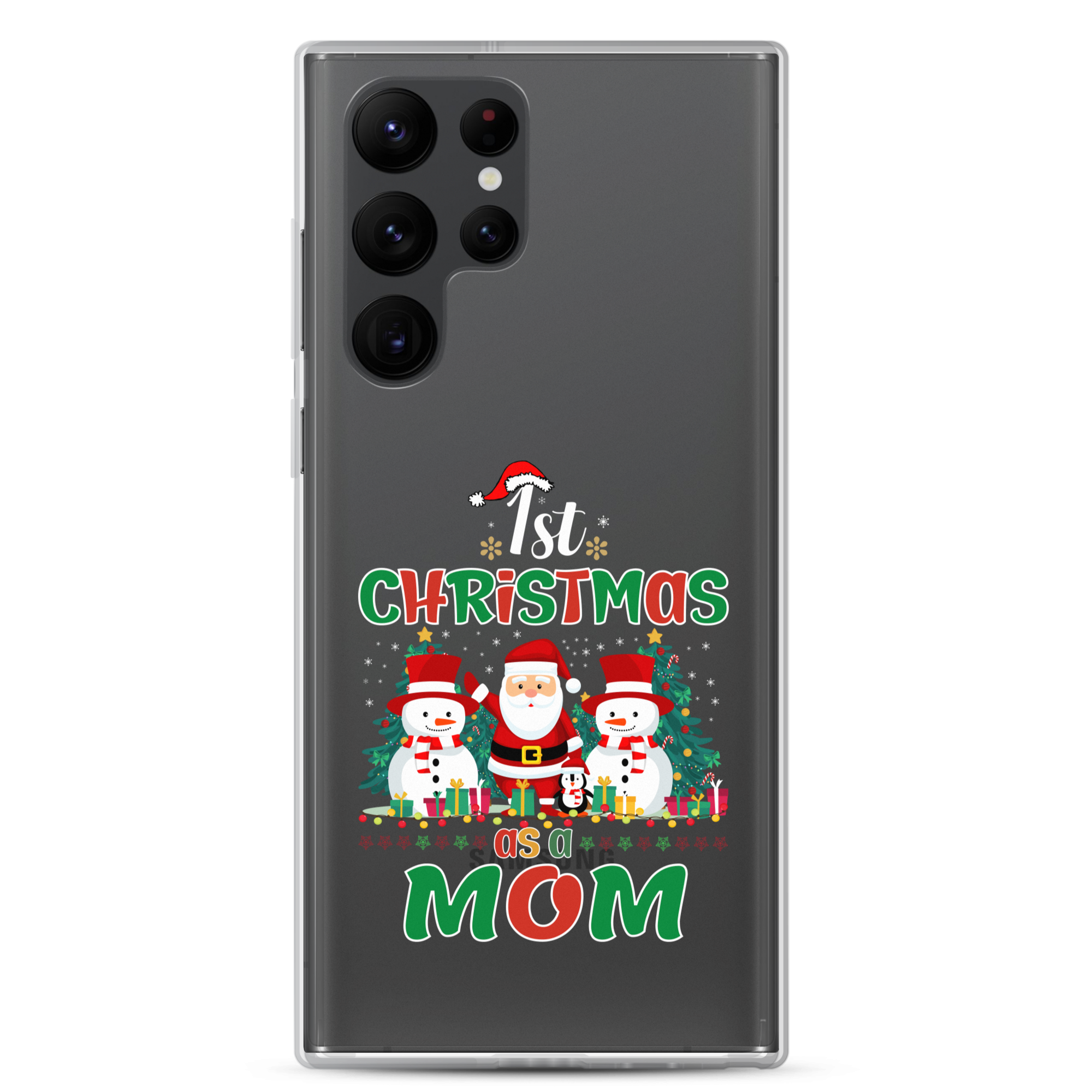 1st Christmas As A Mom Clear Case for Samsung®