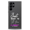 Just Want to Tell You A Secret I'm Pregnant Clear Case for Samsung®