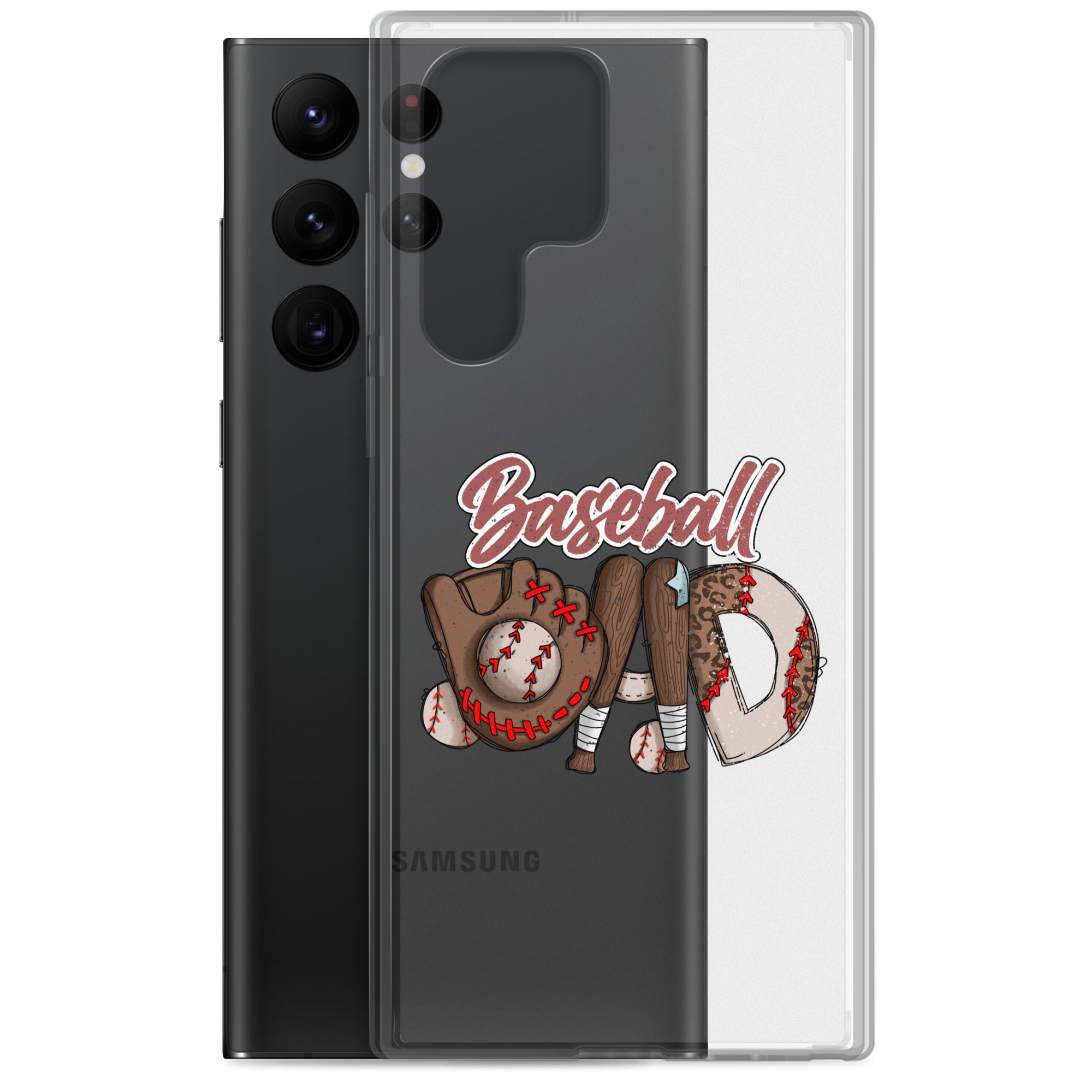 Baseball Dad Clear Case for Samsung®