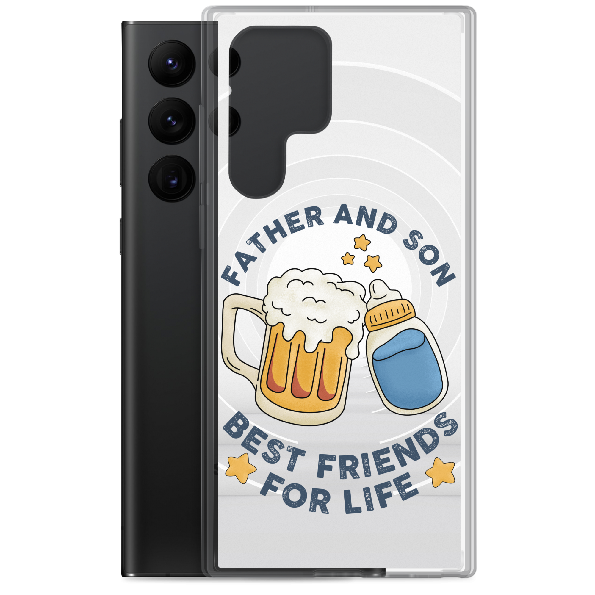 Father And Son Best Friends For Life Clear Case for Samsung®