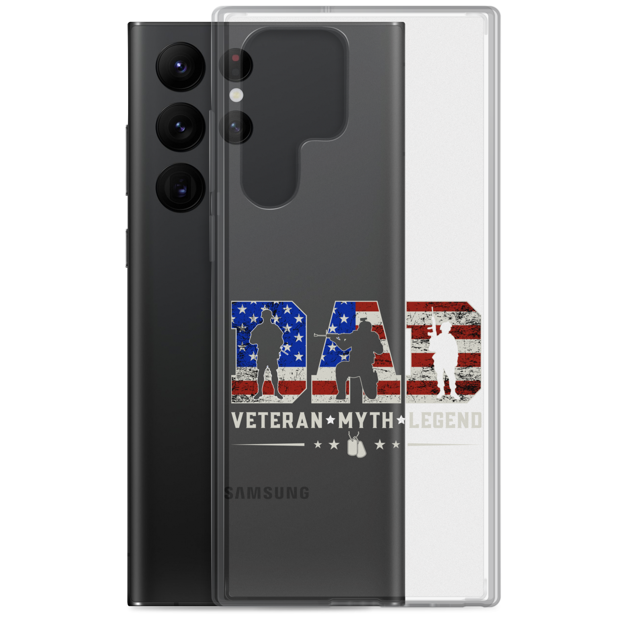 Dad Veteran Myth Legend Clear Case for Samsung®