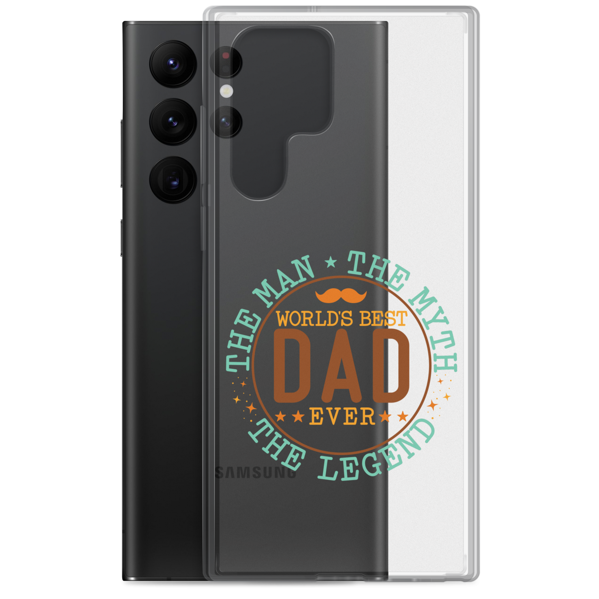 World's Best Dad Ever The Man The Myth The Legend Clear Case for Samsung®