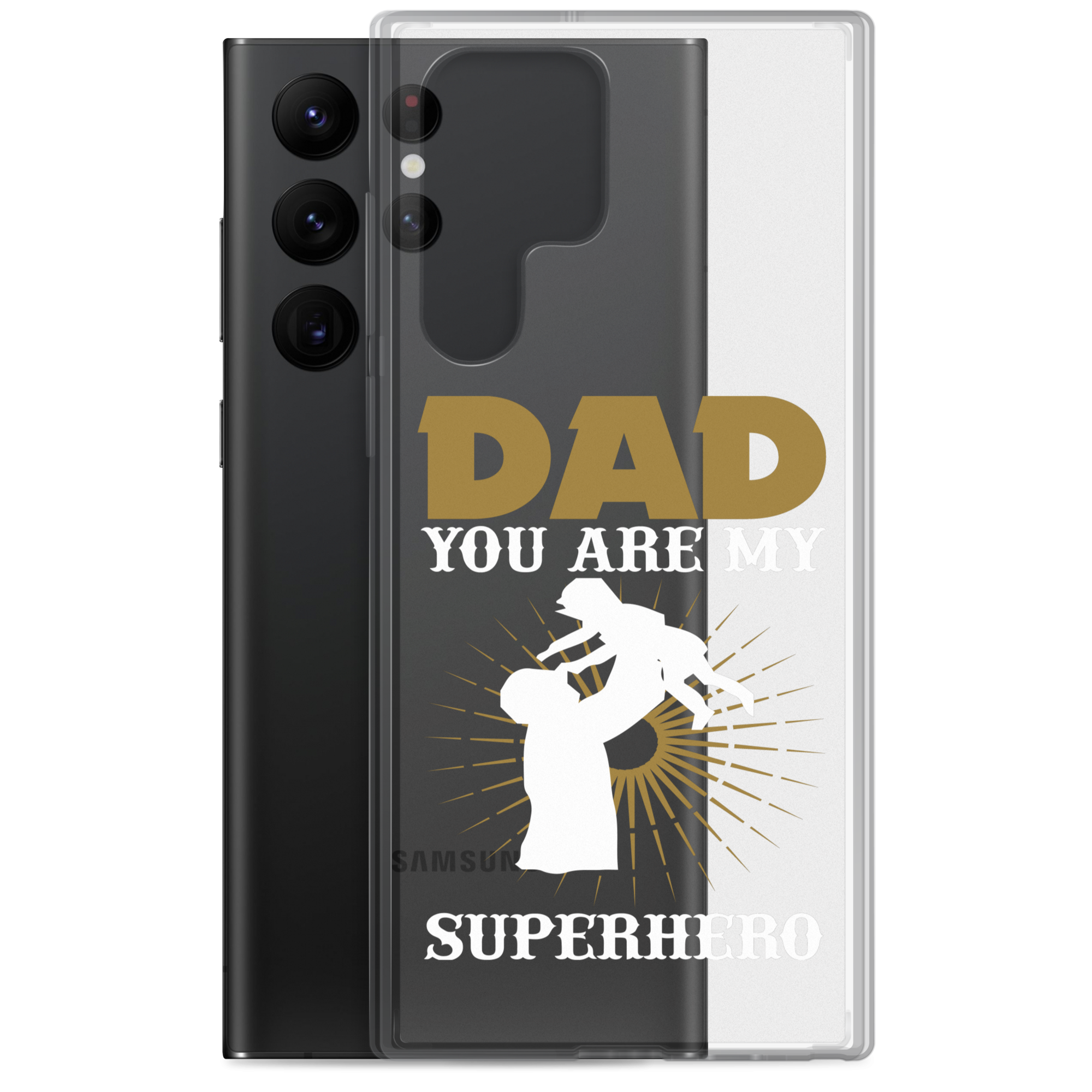 Dad You Are My Superhero Clear Case for Samsung®