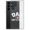 Dad Of 1 Boy And 2 Girls Clear Case for Samsung®