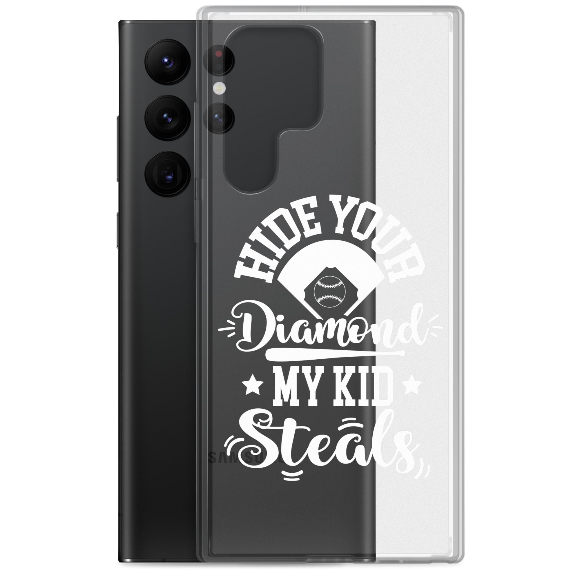 Hide Your Diamond My Kid Steals Clear Case for Samsung®