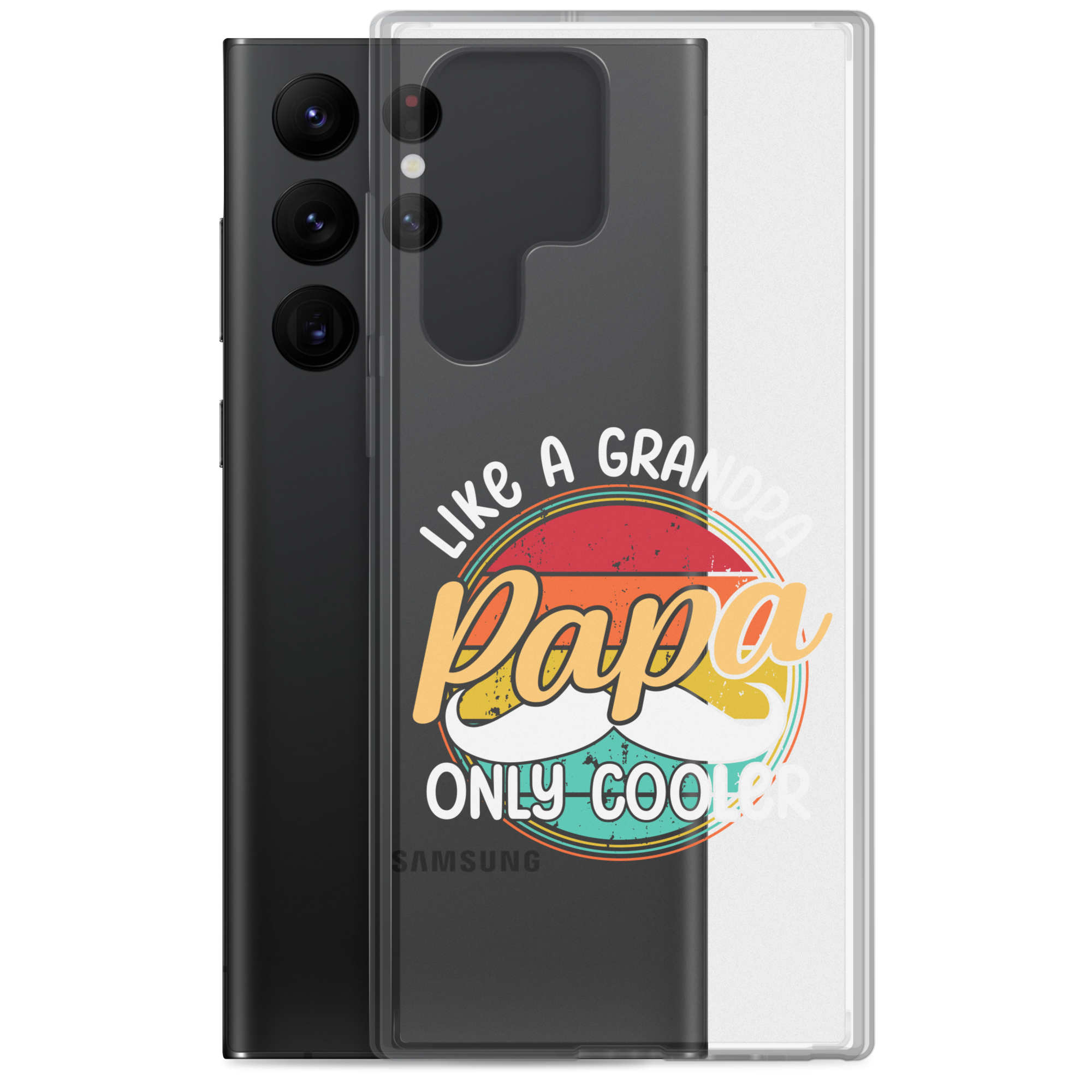 Papa Like A Grandpa Only Cooler Clear Case for Samsung®