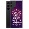 Dad Best Number 1 The Man The Myth The Legend Clear Case for Samsung®