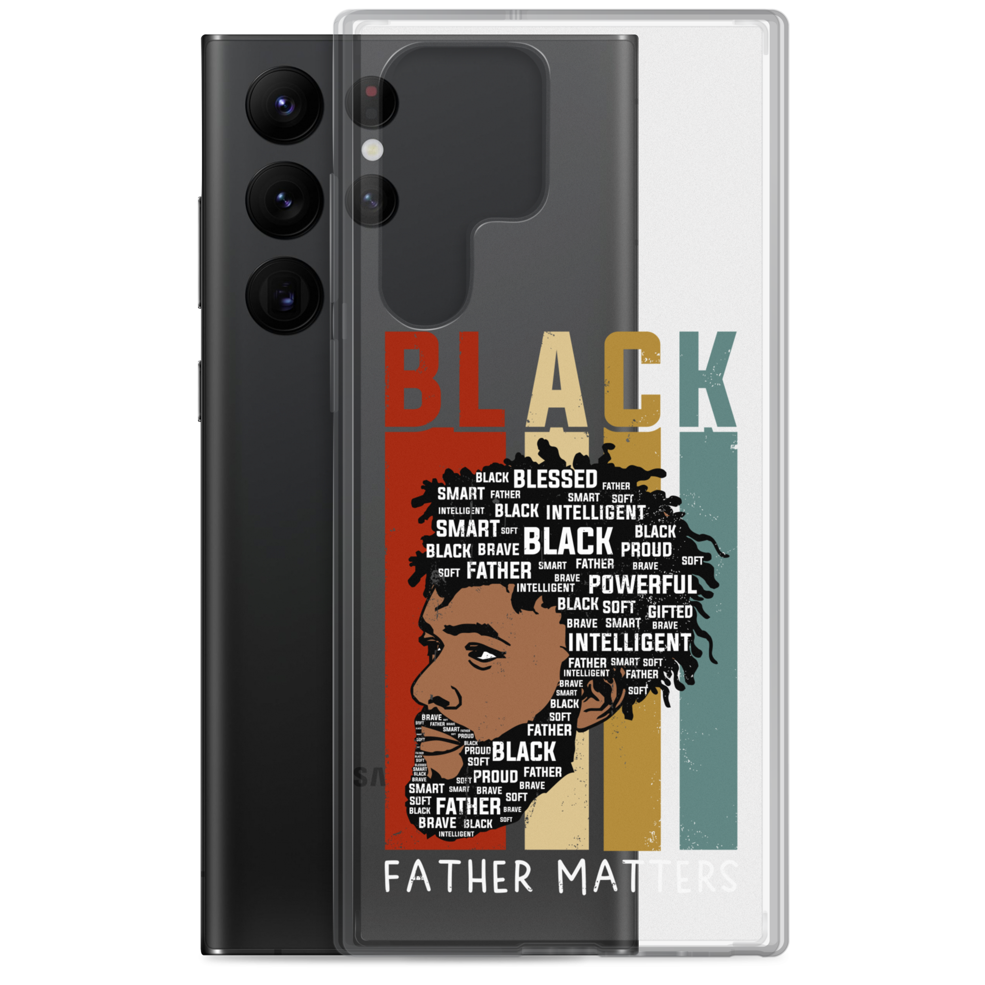 Black Father Matters Clear Case for Samsung®