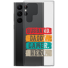 Husband, Daddy, Gamer, Hero Clear Case for Samsung®