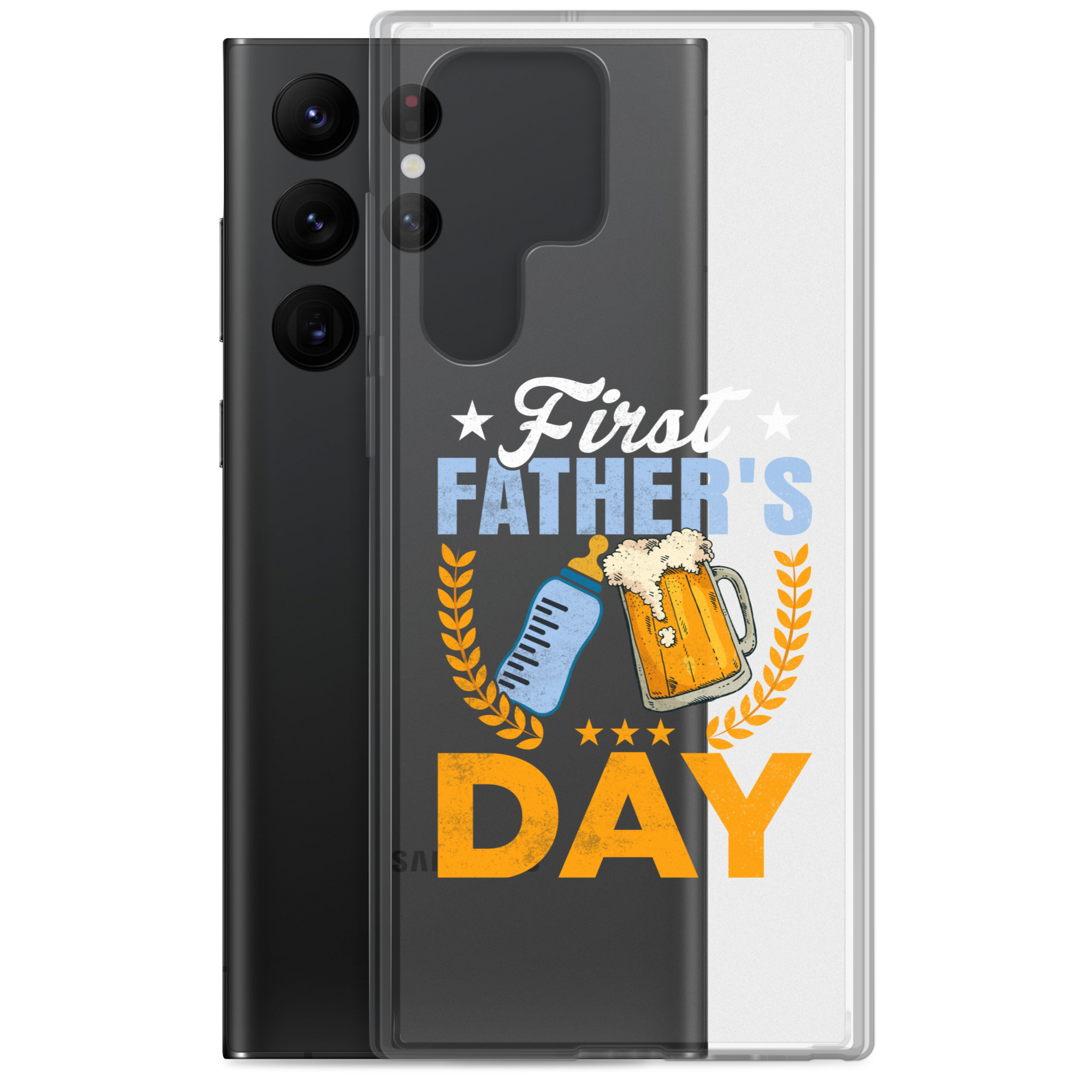 First Father's Day Clear Case for Samsung®