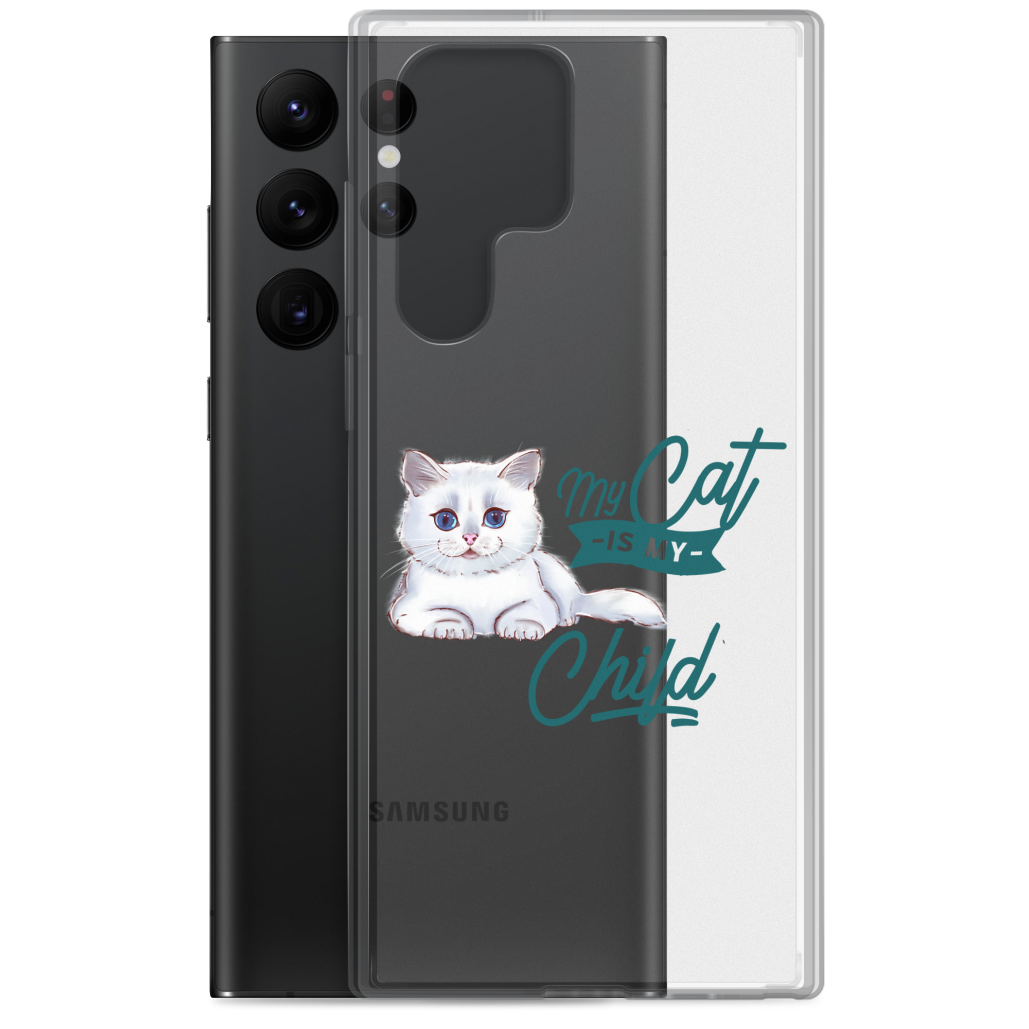 My Cat Is My Child Clear Case for Samsung®