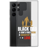 Black Dad A Son's First Hero A Daughter's First Love Clear Case for Samsung®