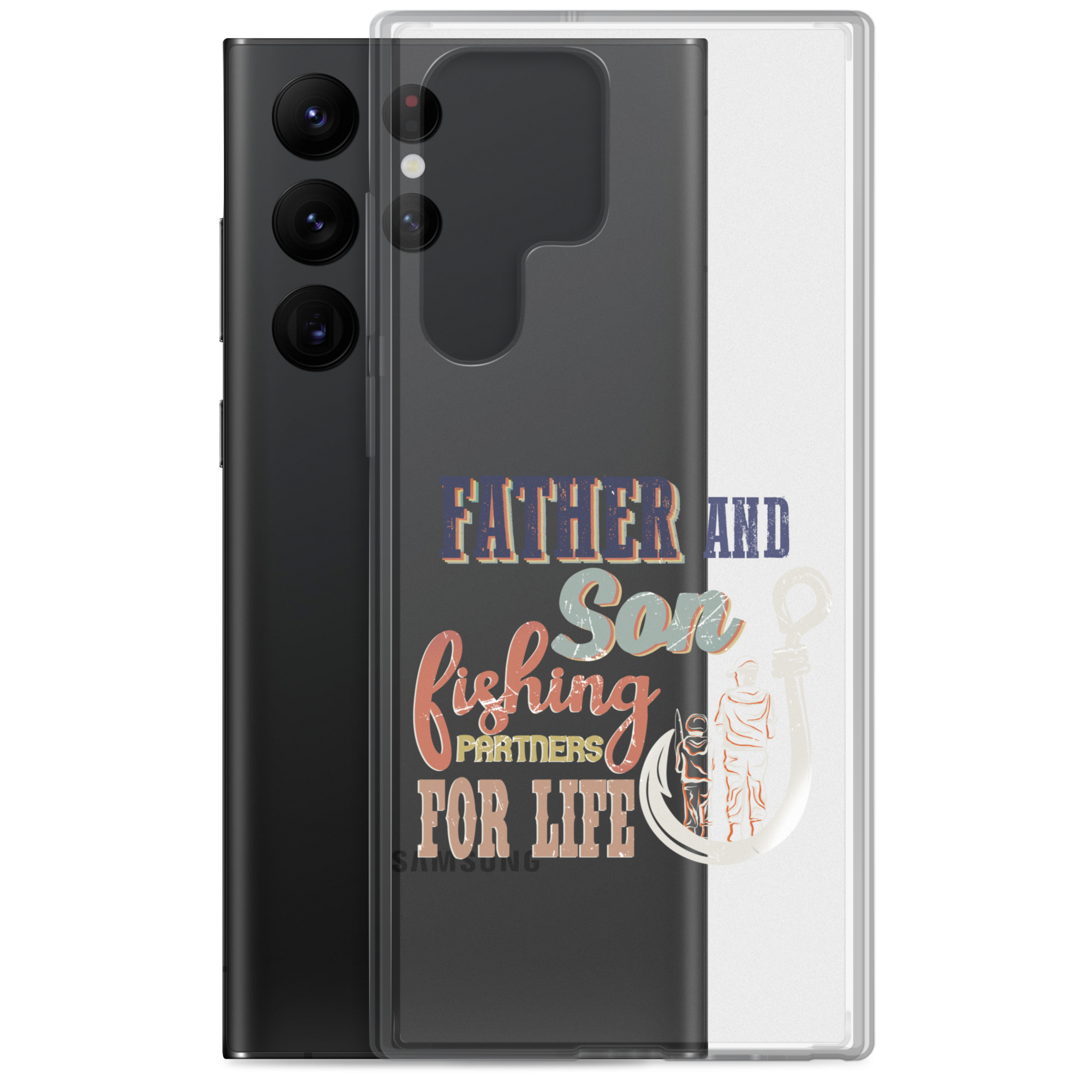 Father And Son Fishing Partners For Life Clear Case for Samsung®