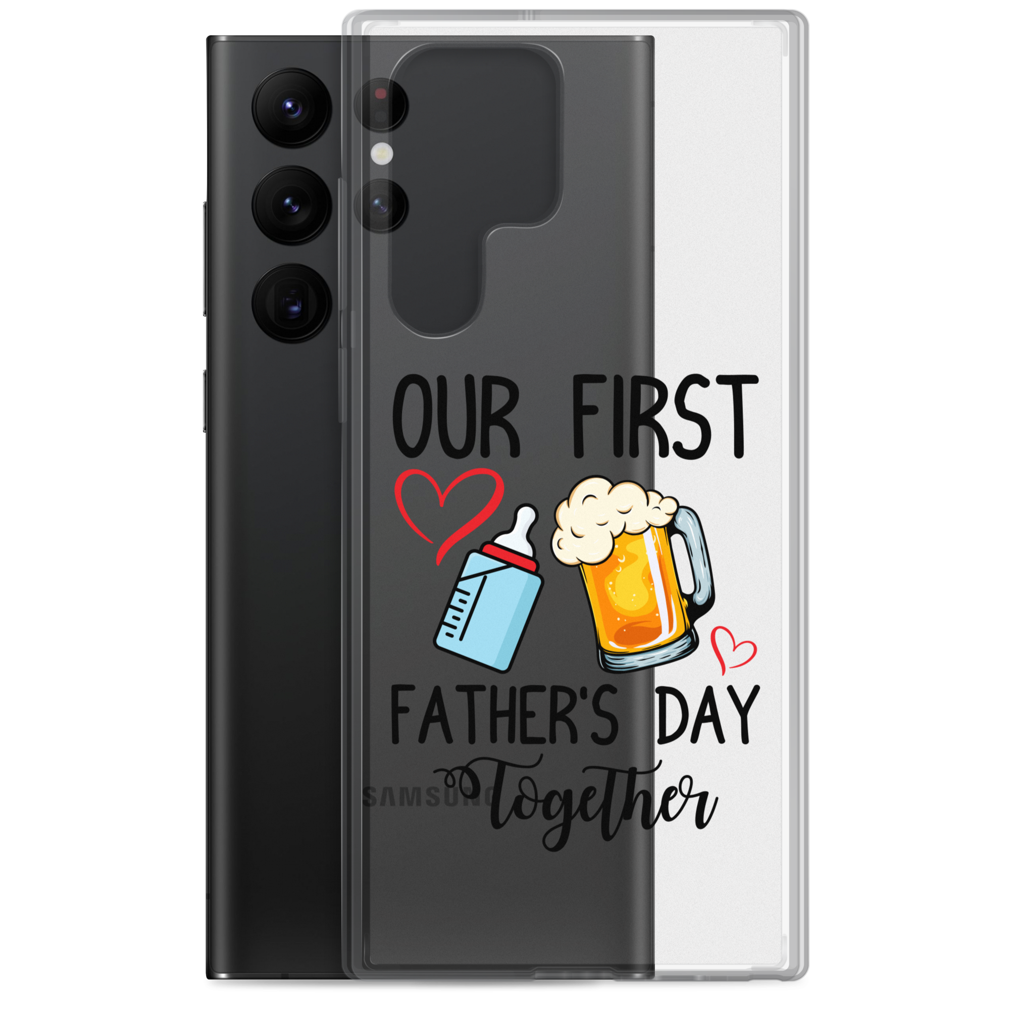 Our First Father's Day Together Clear Case for Samsung®