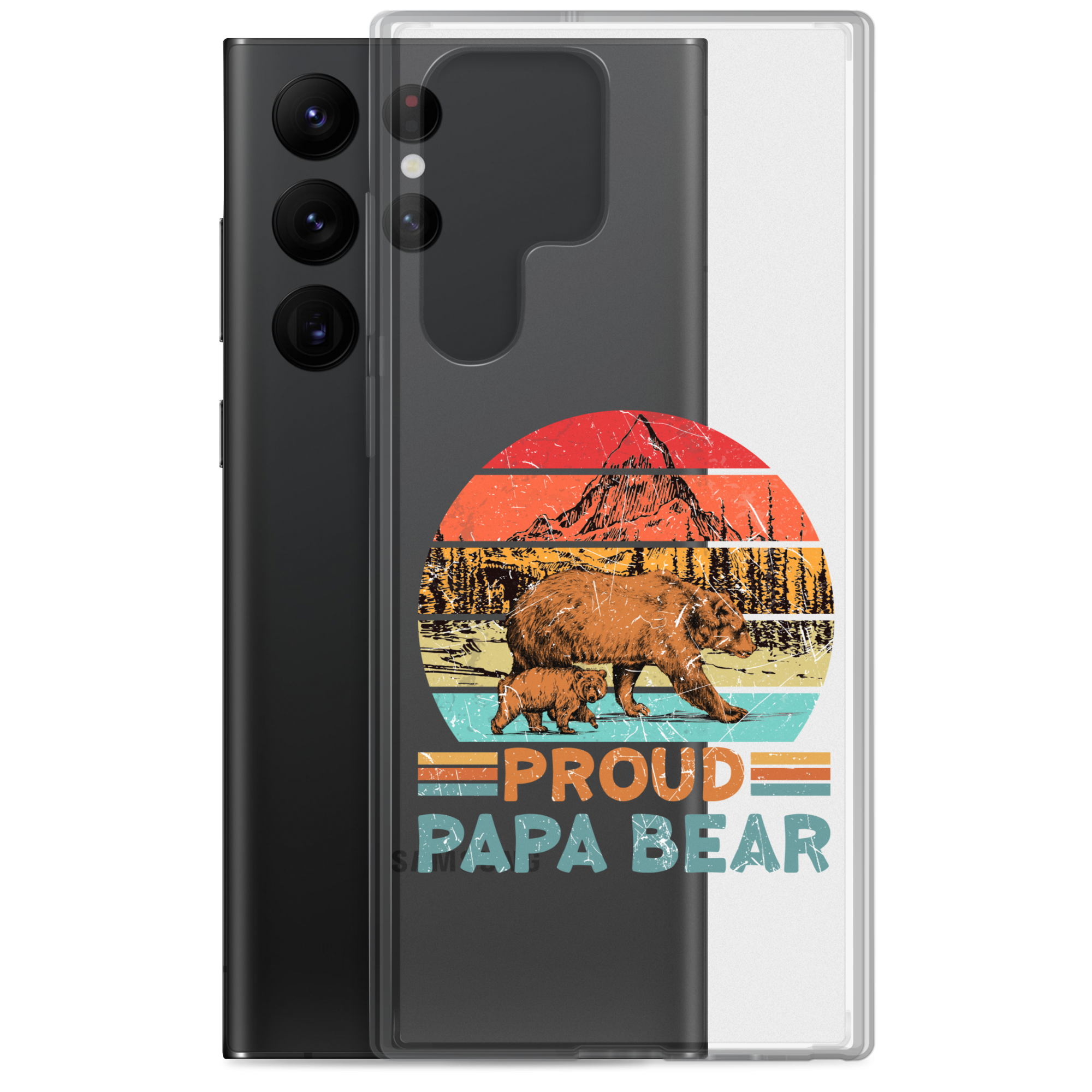 Proud Papa Bear Clear Case for Samsung®