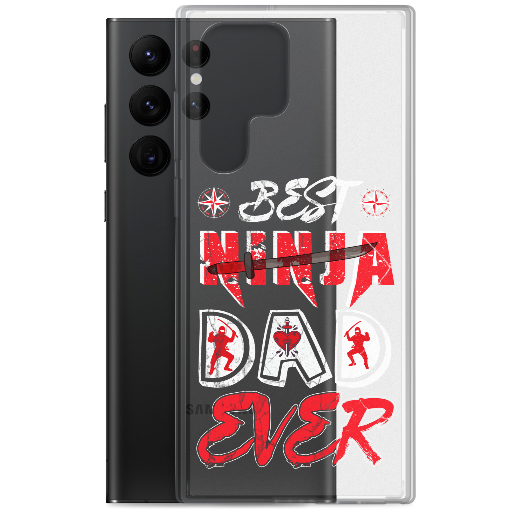 Best Ninja Dad Ever Clear Case for Samsung®