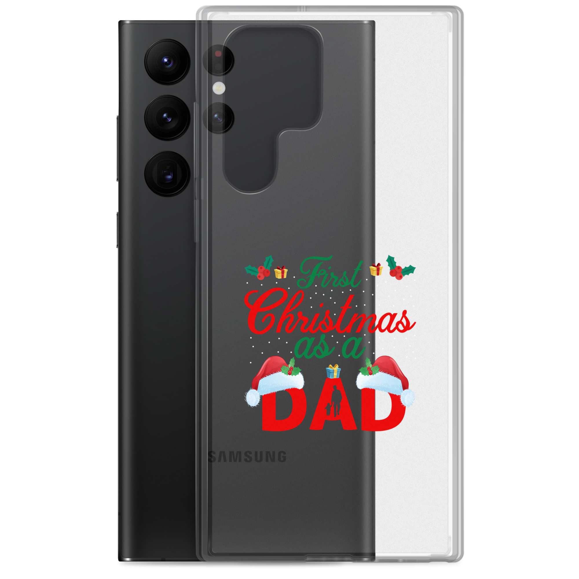 First Christmas As A Dad Clear Case for Samsung®