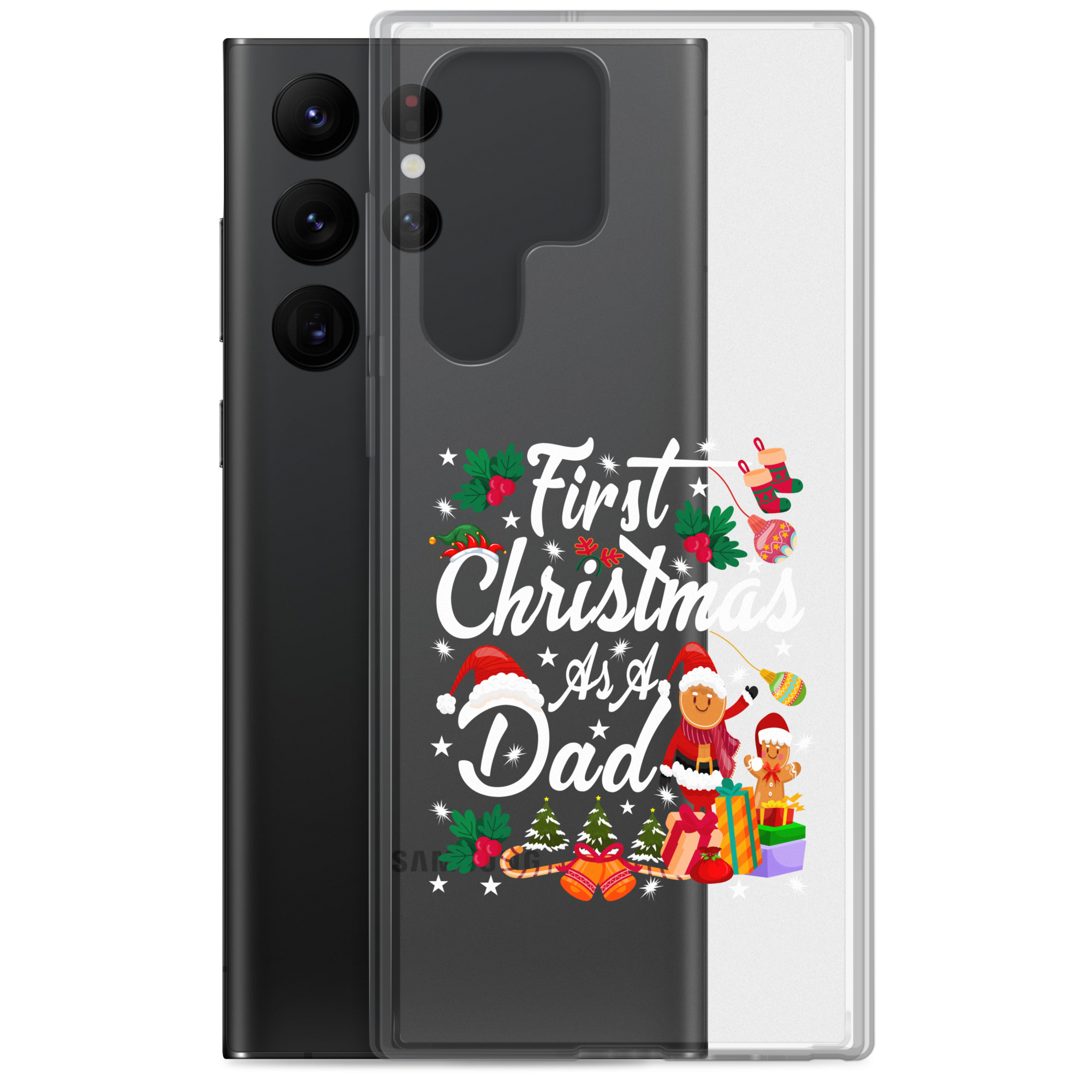 First Christmas As A Dad Clear Case for Samsung®