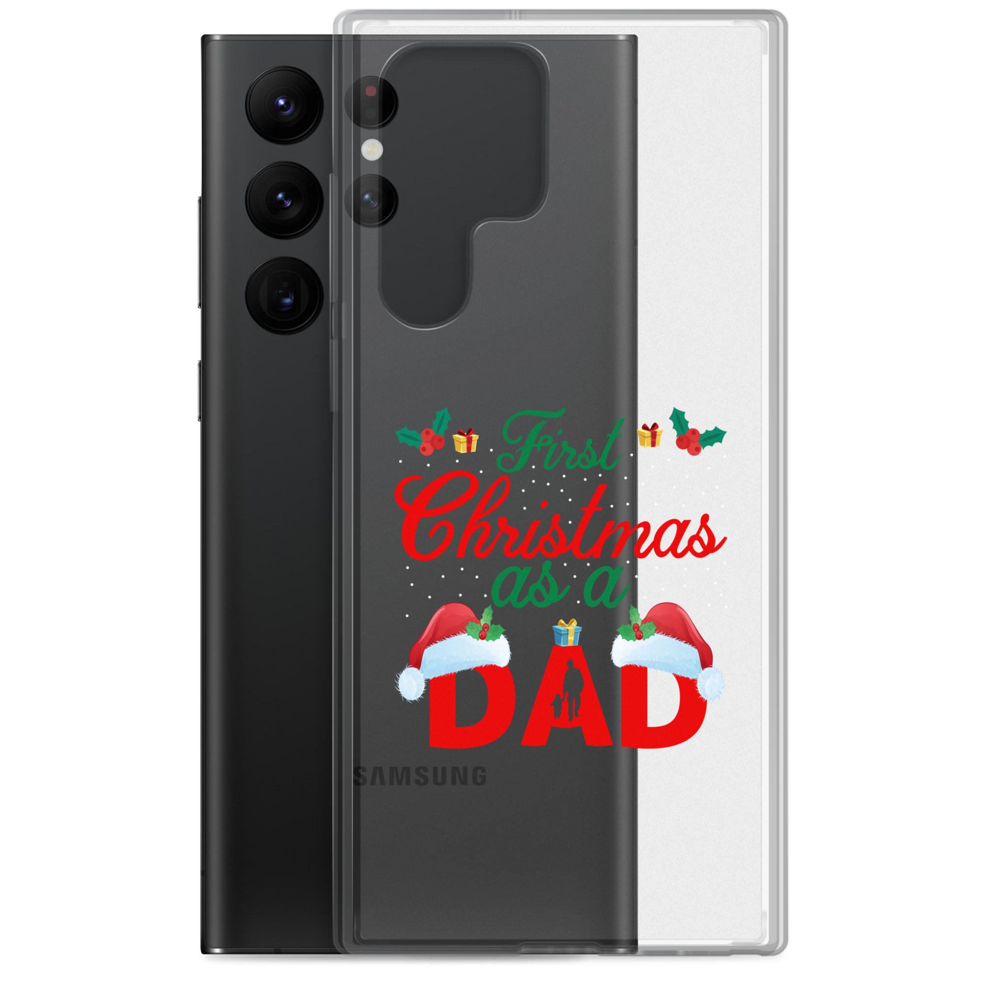 First Christmas As A Dad Clear Case for Samsung®