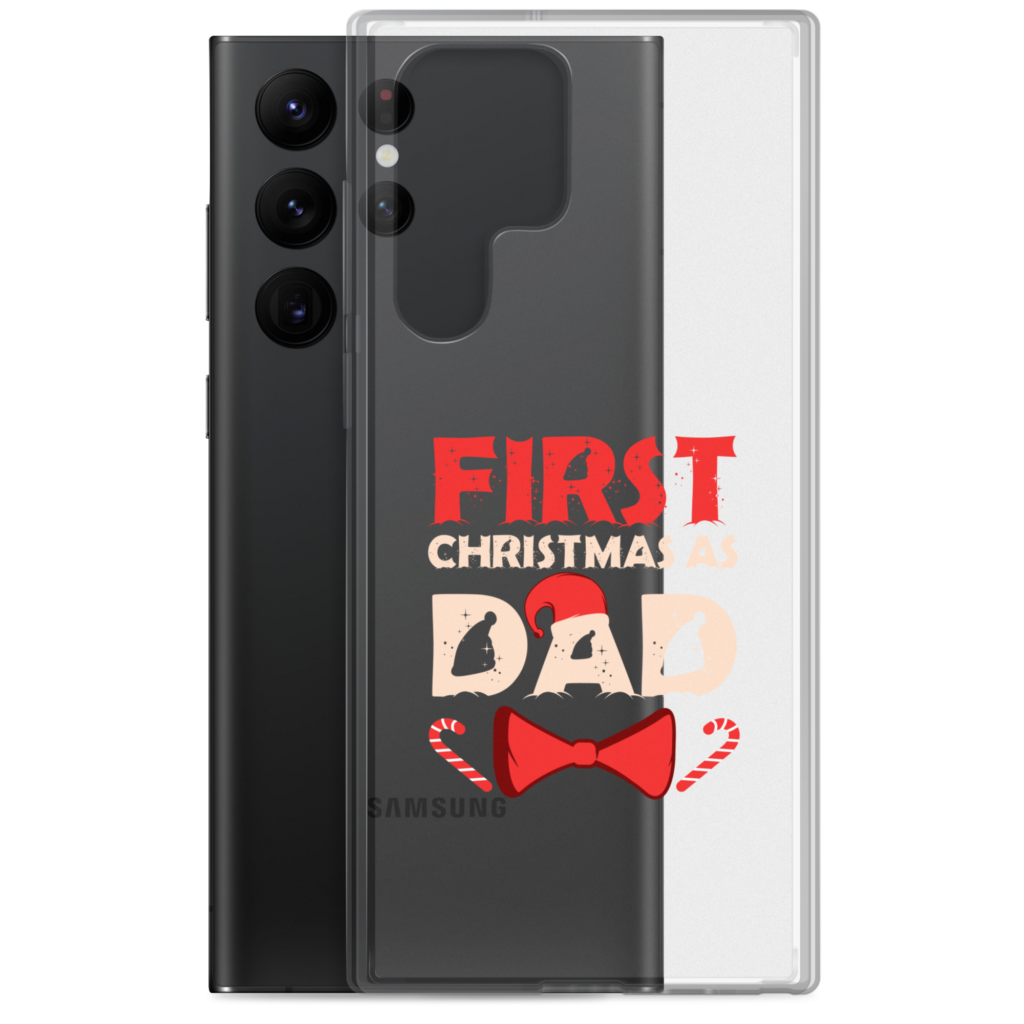 First Christmas As Dad Clear Case for Samsung®