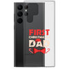 First Christmas As Dad Clear Case for Samsung®