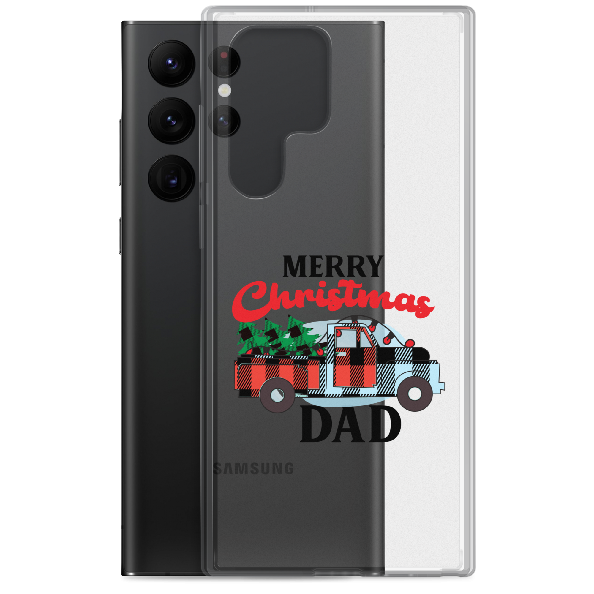 First Christmas As Dad Clear Case for Samsung®