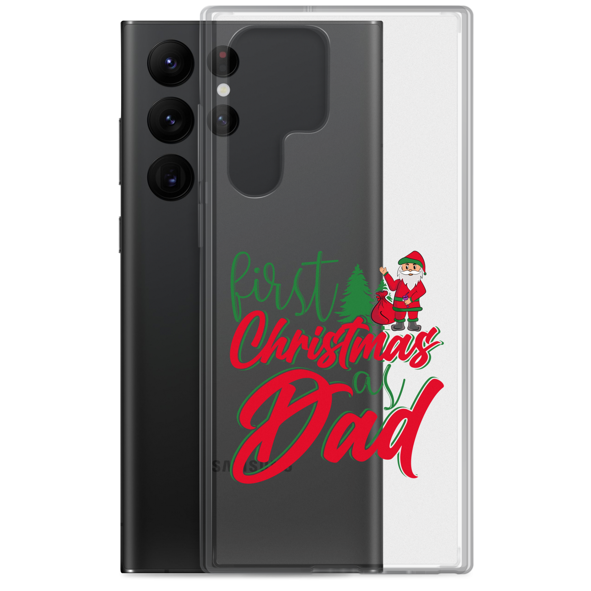 First Christmas As Dad Clear Case for Samsung®