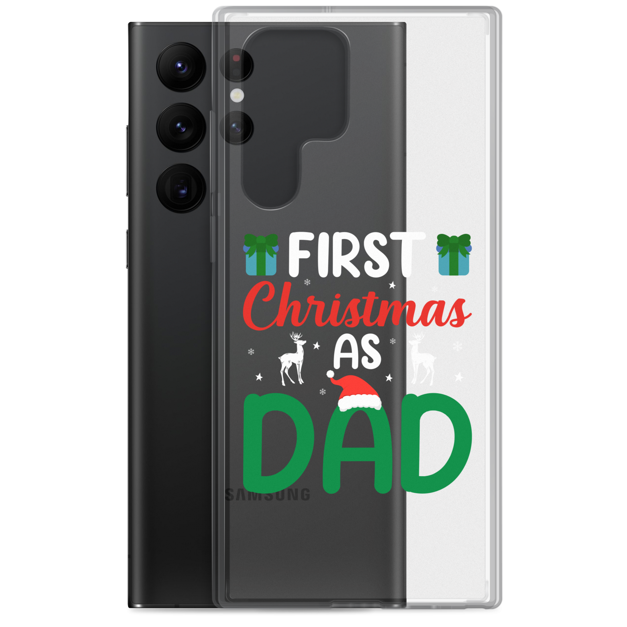 First Christmas As Dad Clear Case for Samsung®