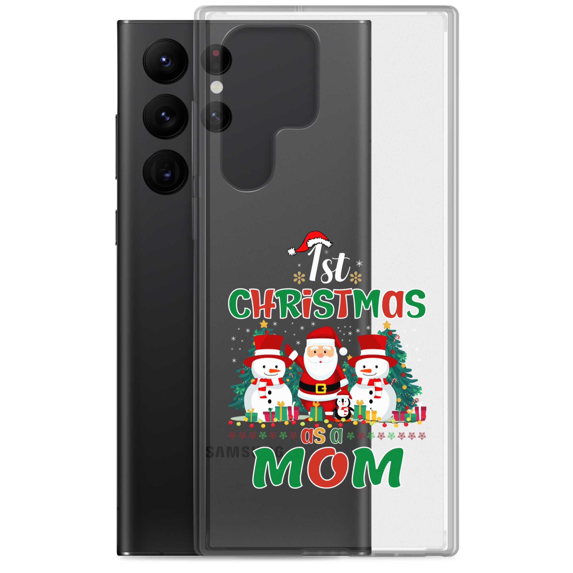 1st Christmas As A Mom Clear Case for Samsung®